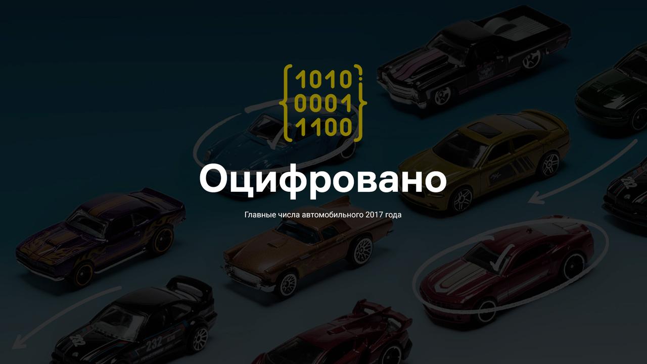 Оцифровано: главные числа 2017 автомобильного года 