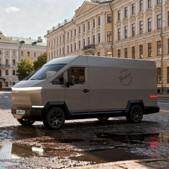 «Руссо-Балт» реанимировали, слизав дизайн с Tesla Cybertruck
