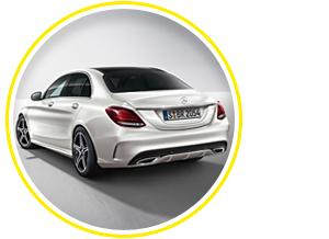 Версию AMG Line отличают агрессивные бамперы и пороги. Особенно вызывающими для такого скромника выглядят жабры в заднем бампере. AMG-диски могут быть двух видов – с пятью или четырнадцатью спицами.