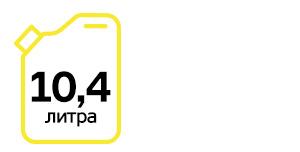 Такой средний расход топлива был зафиксирован в первые две недели эксплуатации Volvo XC60