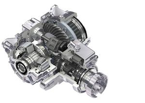 Задний редуктор производства GKN – бездифференциальный, но с двумя многодисковыми муфтами, управляющими тягой на каждом из колес