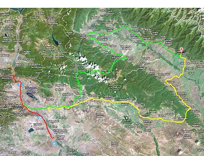 %Знакомство со «скайактивом» для «Мотора» проходило в три этапа, каждый последующий из которых был все более приближен к реальным автомобилям. Сначала мы рассказали о технологиях SkyActiv, обкатав их на «мулах» в виде [Mazda6](https://motor.ru.net/articles/2011/09/07/sky/) на испанской Майорке. Потом было знакомство с [предсерийным кроссовером CX-5](https://motor.ru.net/articles/2011/12/12/cx-5/) в Италии. И вот теперь «условия, приближенные к боевым» -- более 600 километров по периферийным грузинским дорогам, которые качеством полотна и отсутствием разметки напоминают наши.
%«Желтый» -- Аэропорт Тбилиси -- Кварели (около 200 километров)  
«Зеленый» -- Кварели -- Телави -- Тбилиси (около 300 километров)  
«Красный» -- Тбилиси -- Рустави – Мцкхета (около 100 километров)