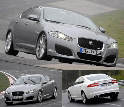 Jaguar XFR на Нюрбургринге
%Помимо XJ Speed & Sport Pack нам также удалось проехать пару кругов по Нюрбургрингу на модели XFR. Как ни странно, но испробованный до этого XJ показался даже более собранным, а его подвеска -- более приспособленной для "Северной Петли". Шасси XFR жестче, чем у XJ, поэтому, например, «Карусель» XFR проходит с рывками и заметным грохотом в колесных арках, тогда как XJ был куда более податлив. К тому же, система стабилизации на XFR в гоночном режиме работает грубее, безапелляционно обрубая тягу на выходе. Понятно, что тем самым она помогает избежать пробуксовки, но привыкнуть к такому характеру за несколько кругов сложно.