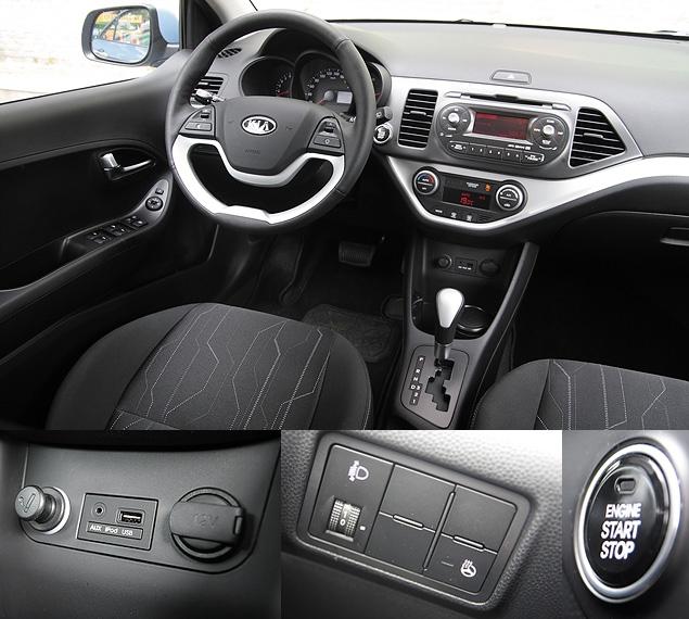 У топового "Пиканто" очень богатый список оснащения, в который входит климат-контроль, разъемы USB и AUX, подогрев руля и даже система доступа в салон без ключа с возможностью запуска двигателя кнопкой. Ничего из этого у конкурентов не встретить даже за доплату.