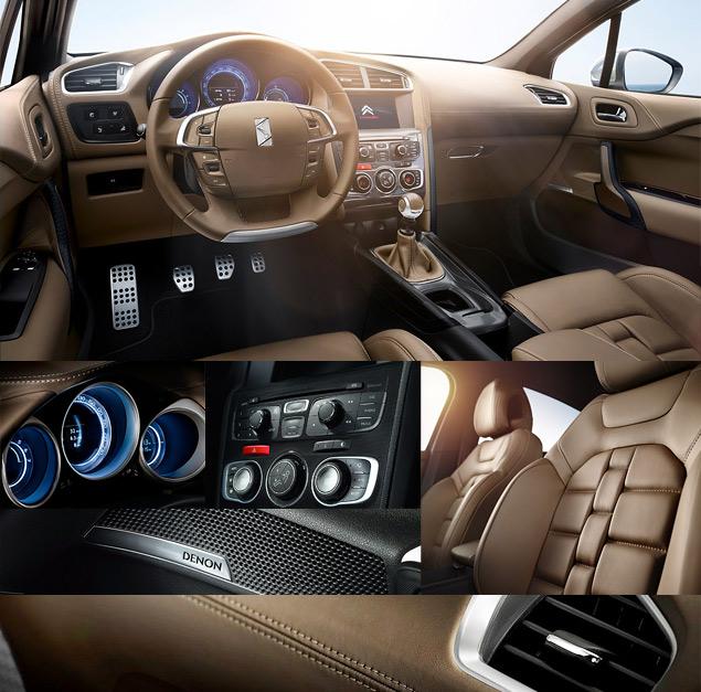 Архитектура передней панели и приборки у DS4 – такая же, как у массового С4. Отличия лишь в используемых материалах отделки и верхней накладке щитка приборов.

Для отделки салона в дорогих версиях используют кожу особой породы мюнхенских коров.