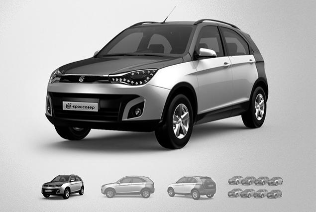 Первым в серию пойдет ё-кроссовер. Но на картинке показан не окончательный его дизайн. Автомобиль чуть подрастет в размерах — примерно до 4,4 метра, потяжелеет — до 1350 килограммов (почти вдвое выше первоначально заявленной цифры), полностью поменяет внешность и, возможно, подорожает