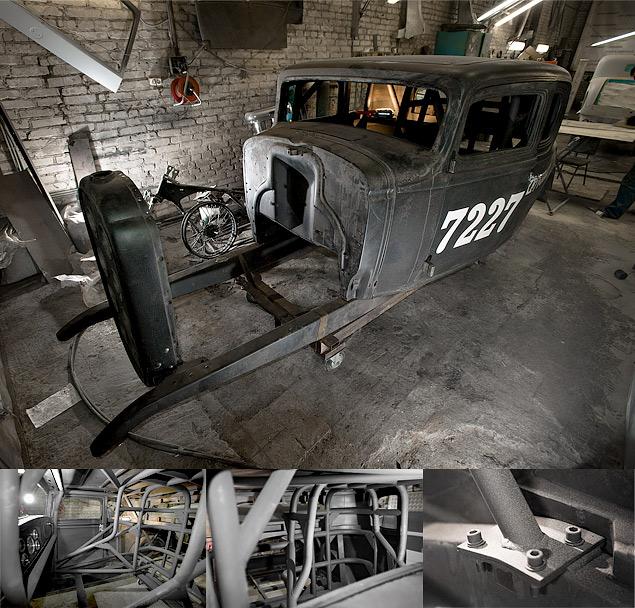 Между тем, кое-что по кузову придется переделывать -- например, решетку радиатора. От классических круглых отверстий разработчики вынуждены отказаться -- как подсказали добрые люди из технической инспекции, в этом случае на скорости радиатор очень быстро забьется всякой гадостью.