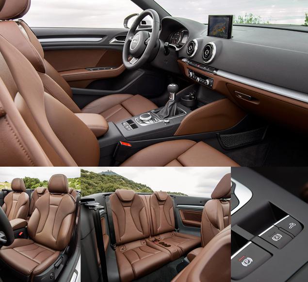 Кабриолет должен обращать на себя внимание не только внешним видом, но и звуком. И если мотор не достаточно голосист, значит надо выкручиваться при помощи хорошего «саунда». A3 за доплату предлагает аудиосистему фирмы Bang & Olufsen с 13-ю динамиками и 13-канальным усилителем мощностью 625 Вт.