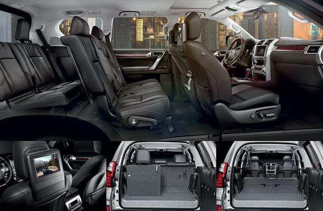 Большой салон быстро прогревается, ведь за переднюю и заднюю часть отвечают две отдельные климатические системы.

Дисплеи на спинках передних кресел – прерогатива версии Luxury. Умиляет отдельный карман для пульта управления задней мультимедиа-системой.

С разложенным третьим рядом объем багажника уменьшается до 108 литров. Даже сложив галерку ровного пола не получить – остается небольшая ступенька. Пятиместная версия ее лишена, отчего максимальный объем багажника у нее на 100 литров больше.