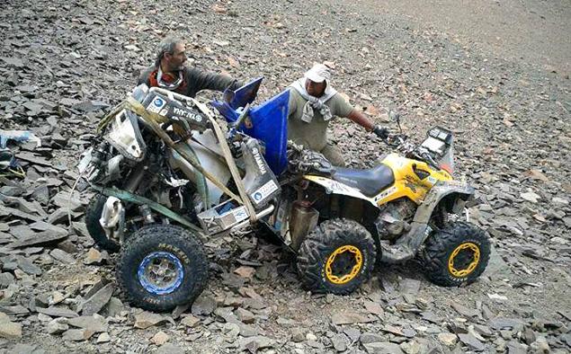 ...а так после полета с обрыва