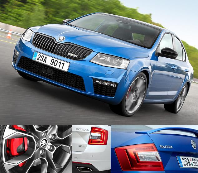 Колесные диски были разработаны специально для Octavia RS. Задние фонари имеют светодиодные секторы, а патрубки глушителя (их два, на каждом углу) имеют стильную форму -- у Golf GTI, например, обычные круглые трубы. Причем, очень скромного сечения.

Спойлер - не только украшение: разработчики говорят, что он увеличивает прижимную силу на высоких скоростях. Насколько - пока не говорят.