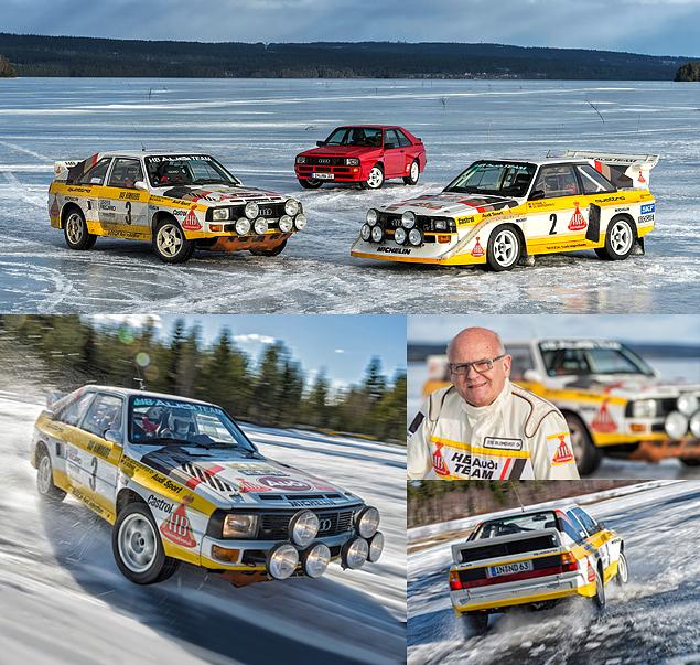 Нам удалось покататься и на гоночной 420-сильной Audi, но только в качестве пассажиров. Зато за рулем был сам Стиг Бломквист – легендарный шведский раллист, завоевавший на технике quattro немало побед. 67-летний ветеран откровенно берег раритетный автомобиль – катал нас вполсилы. Чего ему это стоило -- известно одному Стигу.