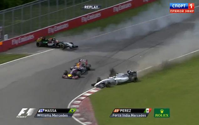 Масса и Перес смазывают концовку отличной гонки.