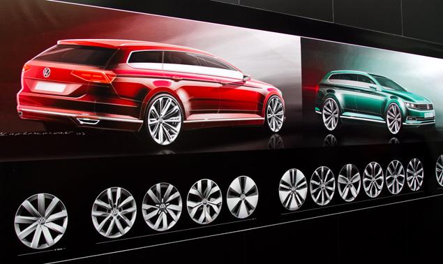 Универсал рисовали одновременно с седаном и представили их тоже вместе. Нельзя сказать, что "сарай" стал выглядеть элегантнее -- скорее наоборот, он кажется массивнее и солиднее. А вот версию CC с кузовом "четырехдверное купе" придется подождать: ее покажут позже.