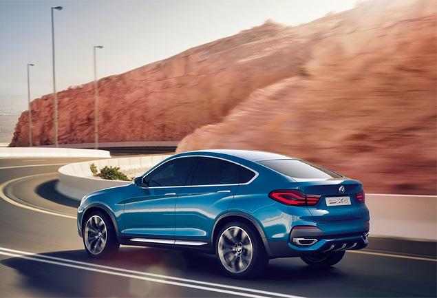 Прототип BMW X4, представленный в апреле 2013 года в Шанхае, пошел в серию практически без изменений. Ему лишь заменили бамперы да слегка уменьшили размерность колес. Впрочем, "заряженный" Х4 М (а он наверняка появится), будет выглядеть примерно так же.