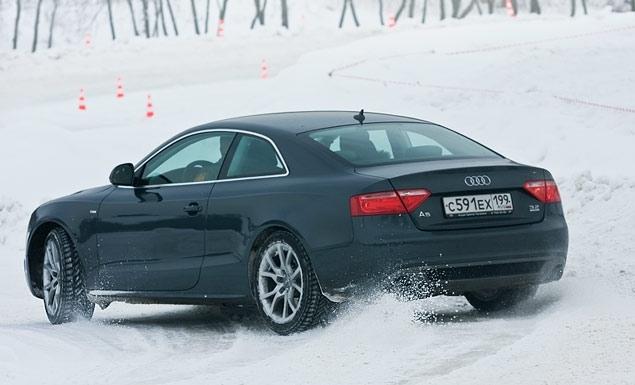 Под тягой Audi A5 с удовольствием "метет хвостом"