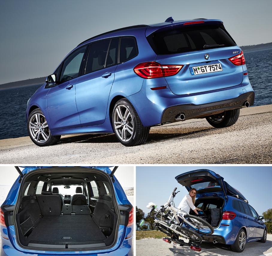 Массивная задняя дверь может открываться и закрываться без рук — с брелока или «пинком» под бампером.