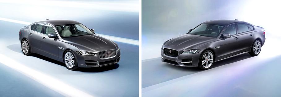 Jaguar XE (слева) и XF. Или наоборот...