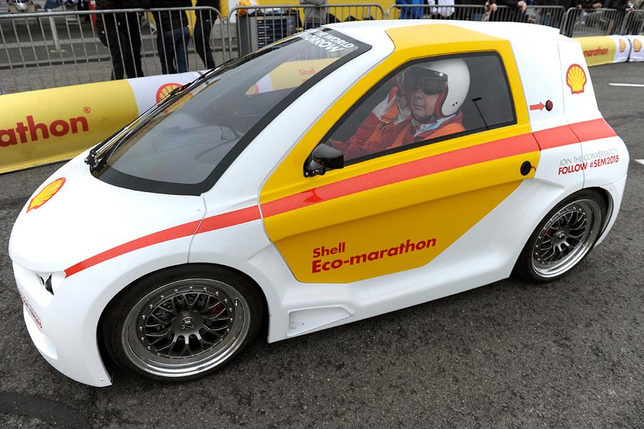 Один из двух городских концептов, подготовленный «Шеллом» специально для журналистов. Он двухместный!