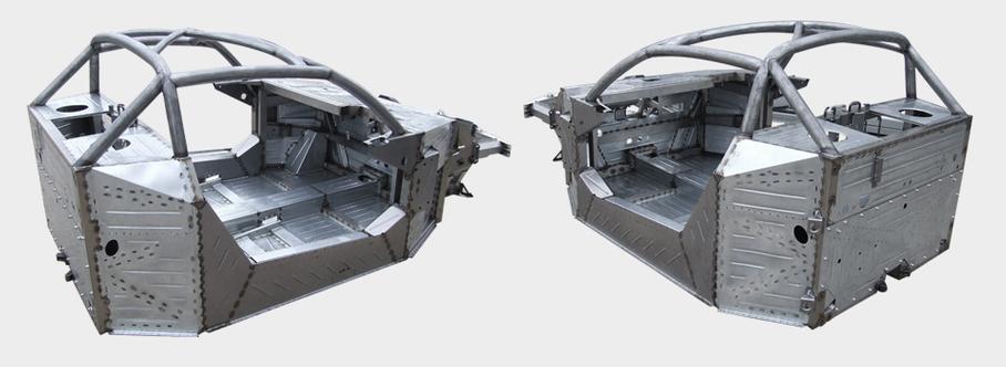 Переделанный под сталь монокок периода работы с Valmet — работу заказали британскому подрядчику.