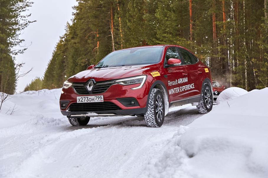  На что Renault Arkana способна на льду?