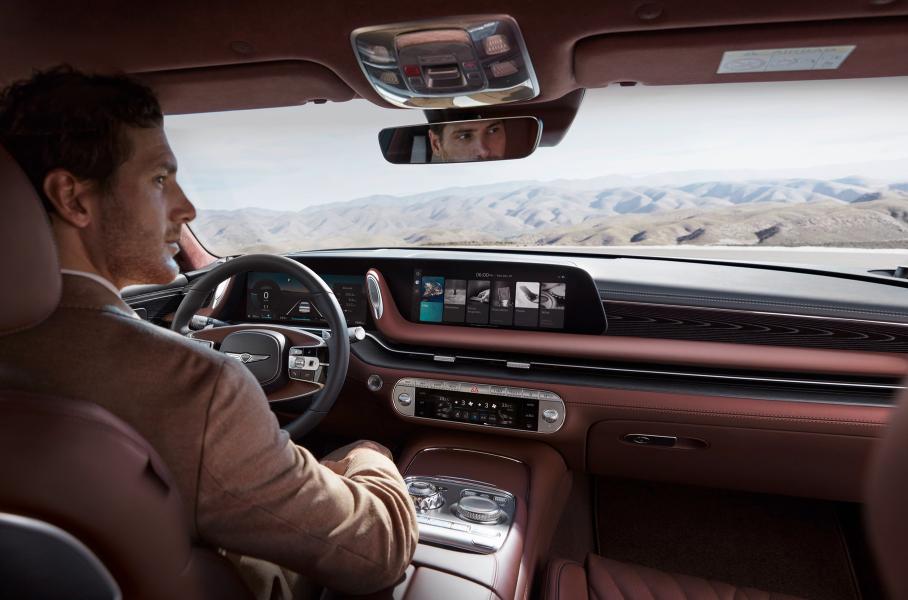 Представлен новый Genesis G90: «умные» сиденья, полноуправляемое шасси и отделка из макулатуры