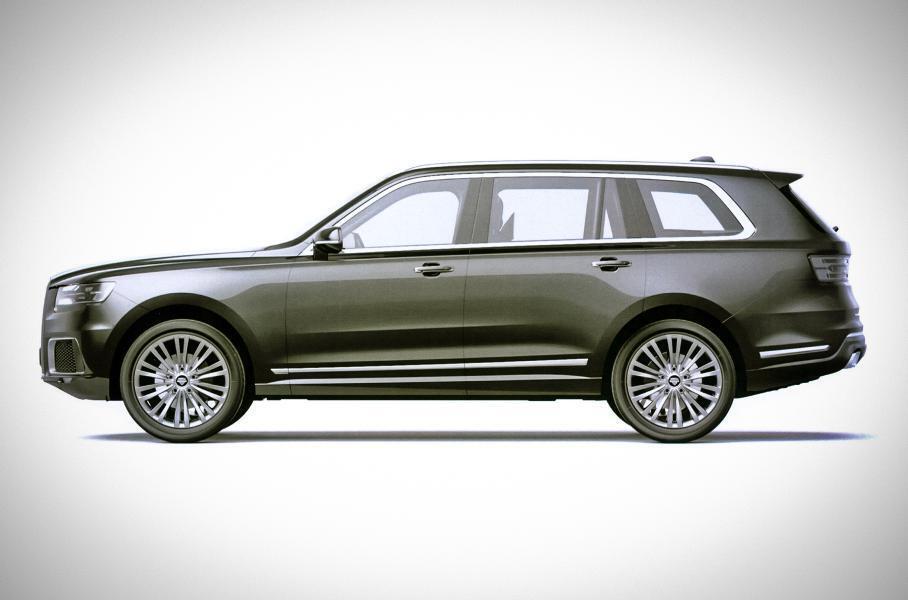 Aurus Komendant, эскиз из базы Роспатента