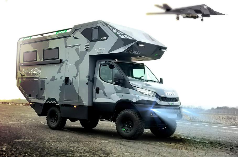 Посмотрите на брутальный автодом XPro One, вдохновленный истребителями и танками