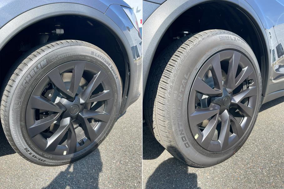 Tesla Model X за 131 тысячу долларов прибыла к клиенту с разными шинами