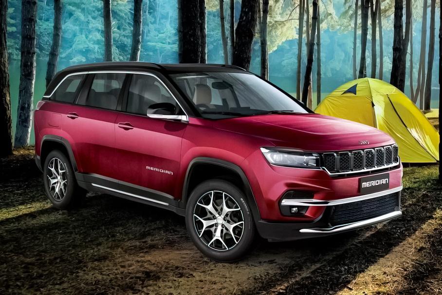 Полный привод и три ряда сидений: представлен Jeep Meridian