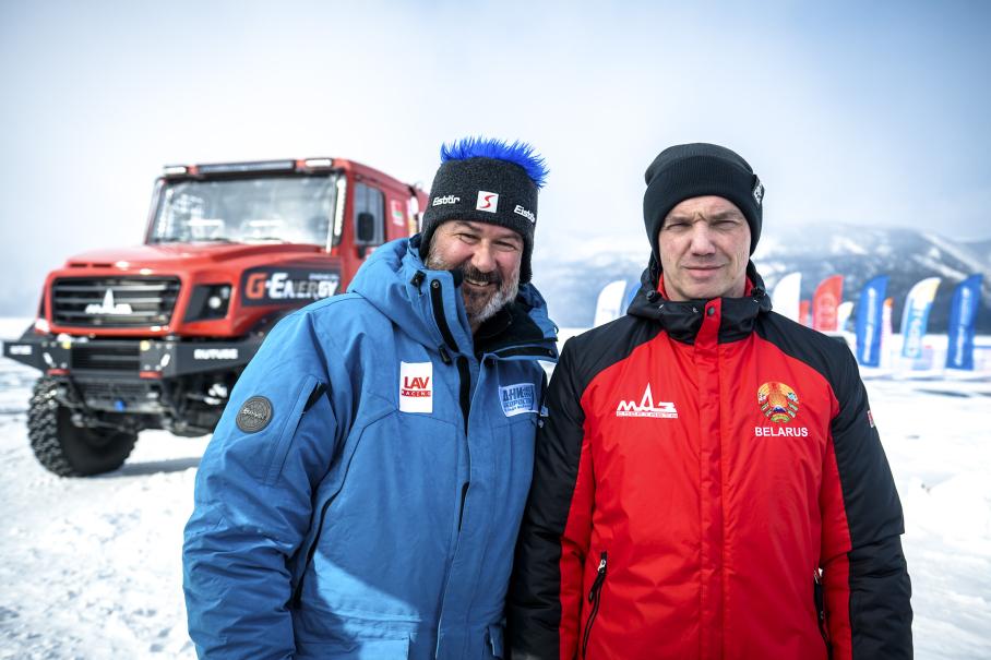 Андрей Леонтьев (LAV Racing) и Сергей Вязович («МАЗ-СПОРТавто»)