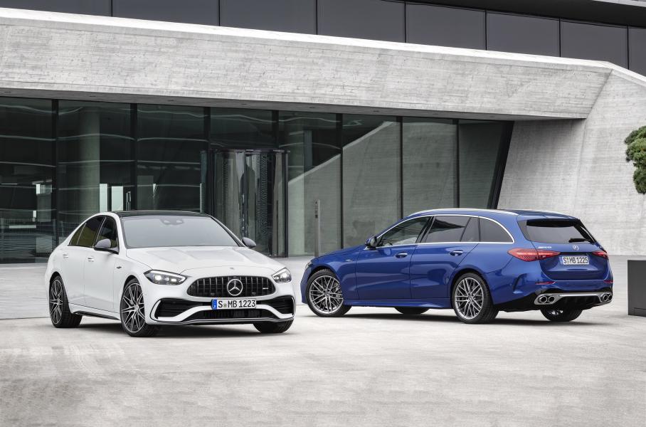 Новый Mercedes‑AMG C 43: электрическая турбина и полноуправляемое шасси