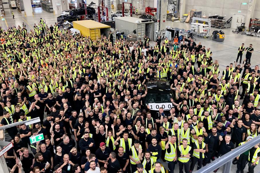 В Европе теперь выпускают 1000 электрокаров Tesla в неделю
