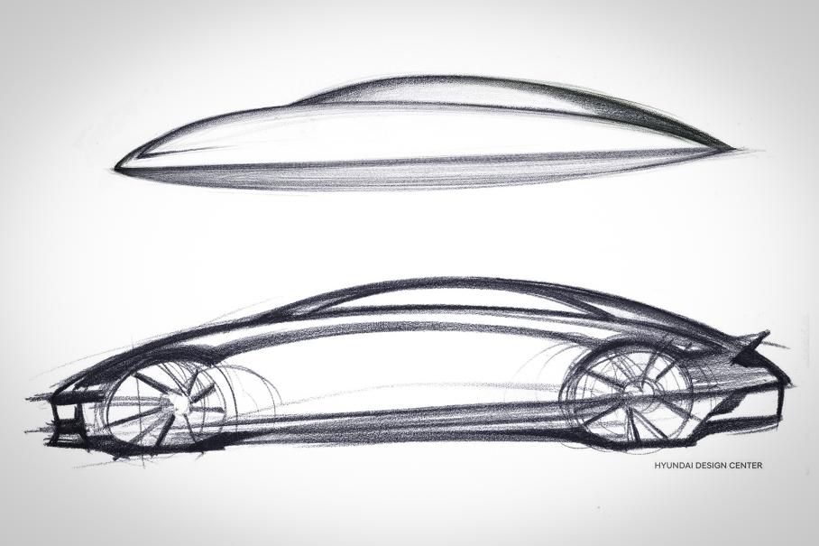 Скетчи Hyundai Ioniq 6