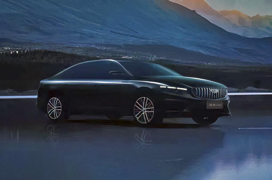 Тизер обновленного Geely Preface