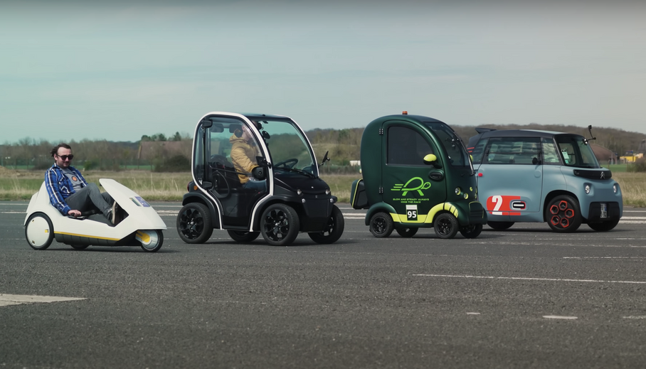 Самые медленные электромобили встретились в дрэг-рейсинге