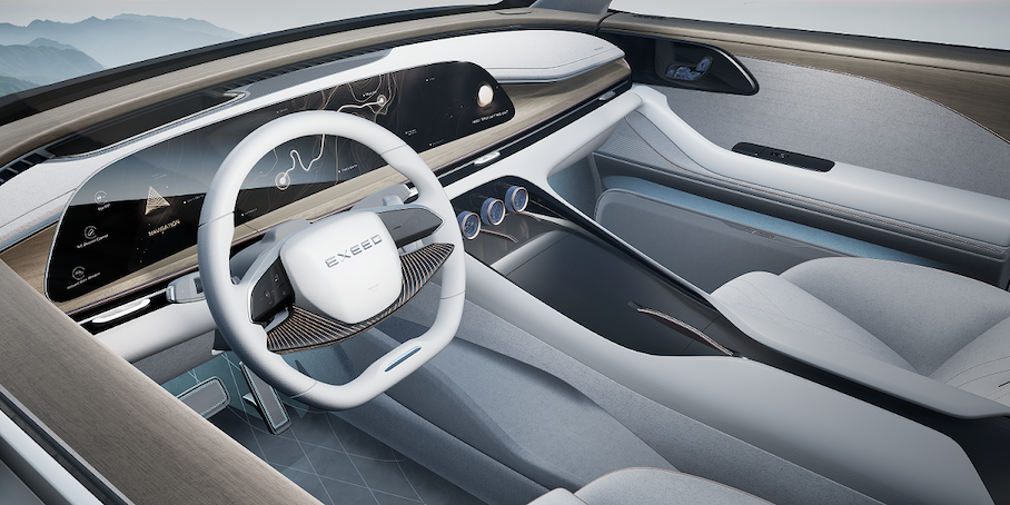 Раскрыт интерьер роскошного кроссовера Exeed AtlantiX