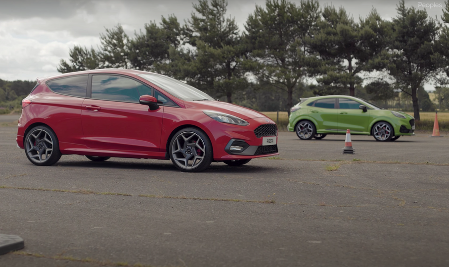 Fiesta ST и Puma ST сравнили в гонке по прямой