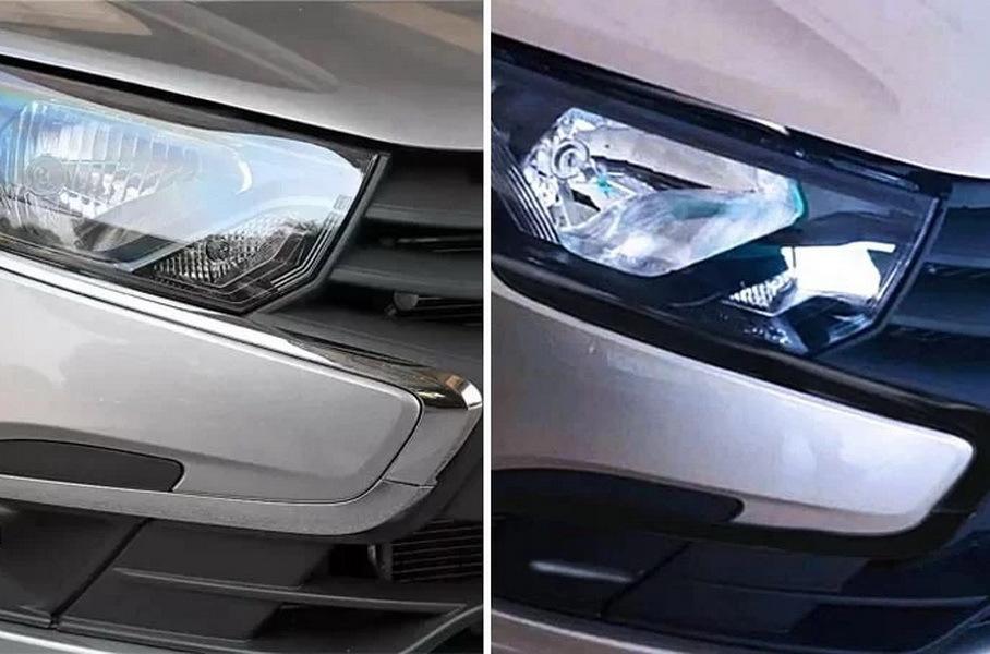 Оформление упрощенной Lada Granta — было / стало