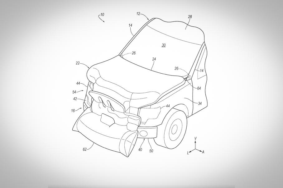 Ford создал подушку безопасности для пешеходов 