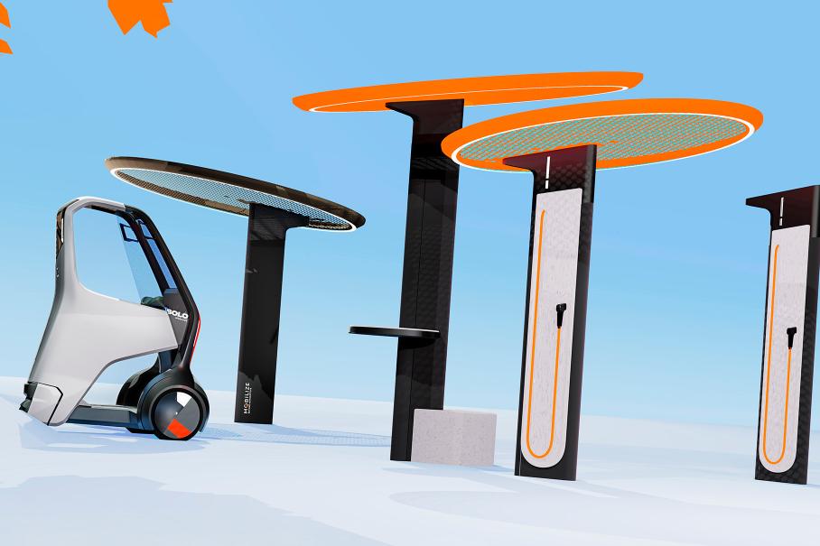 Renault показала крошечный одноместный электрокар для каршеринга