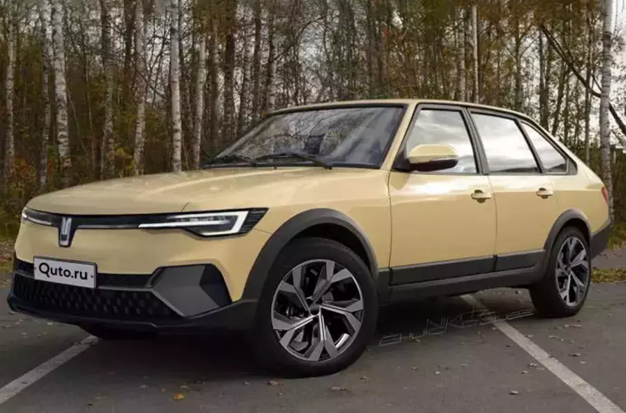 Независимый рендер возрожденного «Москвича»