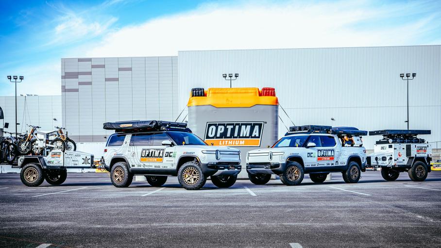 Optima Batteries превратила электрокары Rivian в экспедиционные внедорожники