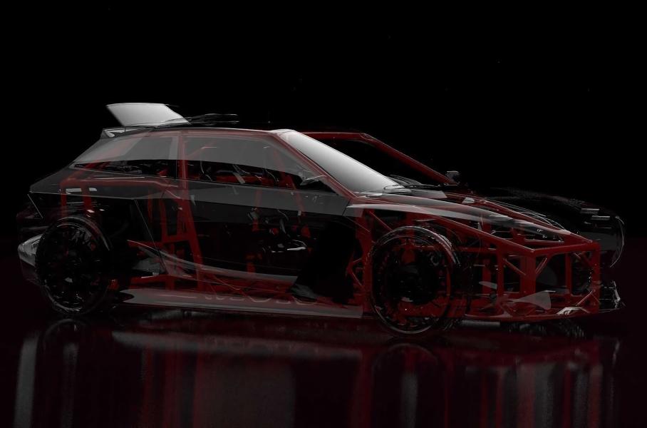 Посмотрите на 950-сильный хэтчбек Hintegrale в стиле Lancia Delta S4