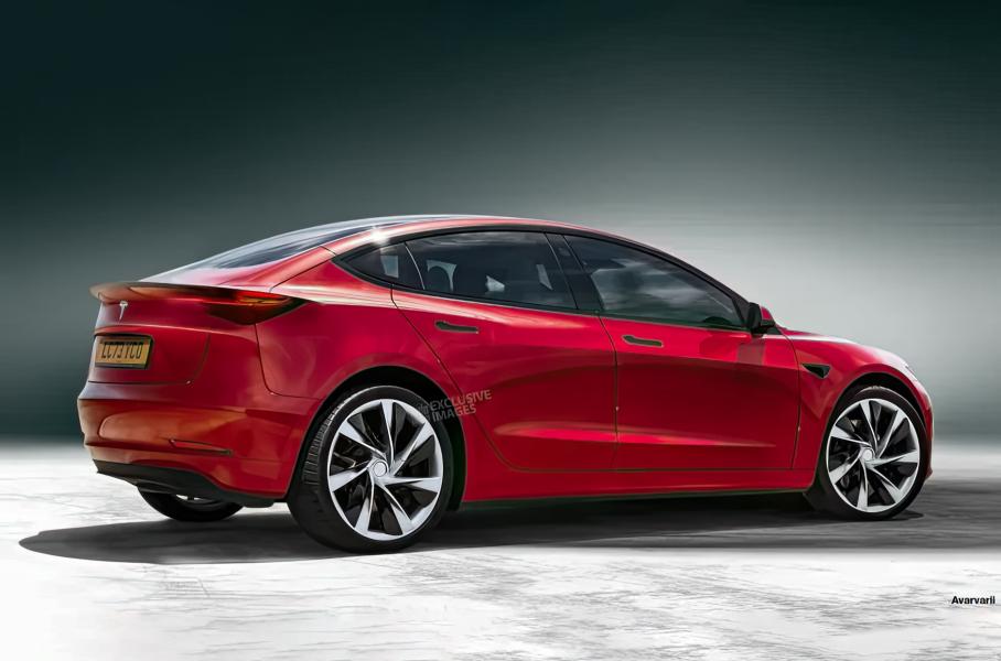 Неофициальный рендер будущей модели Tesla