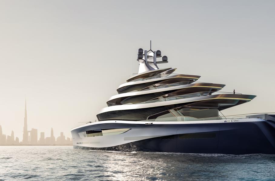 Бывший дизайнер Rolls-Royce создал ультрасовременную суперъяхту