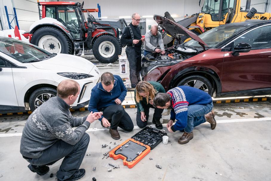 Чтобы продолжить автопробег в тот же день, на трёх из пяти электромобилей пришлось заменить 12-вольтовые батареи. «Родные» аккумуляторы всё-таки вернулись в работоспособное состояние, когда отогрелись — видимо, с потерей ёмкости