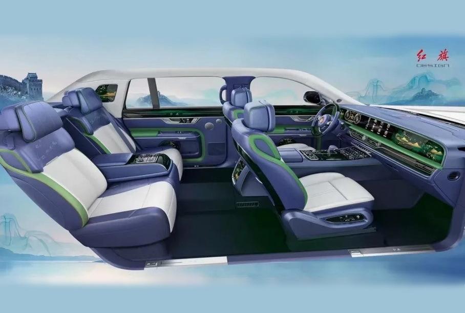 Премиум-марка Hongqi показала салон главного лимузина Китая
