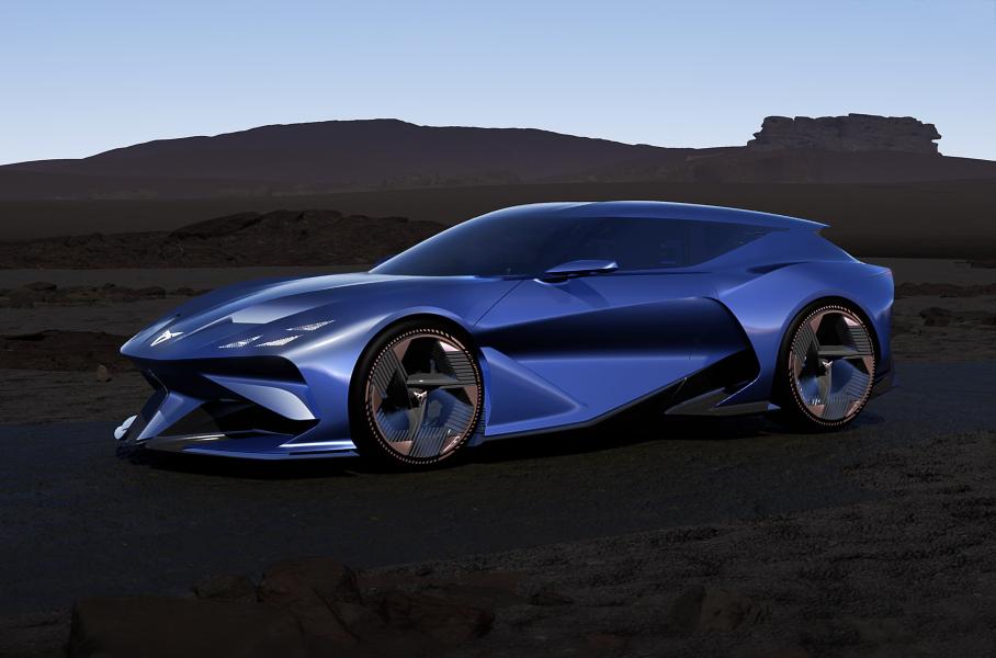 Cupra представила виртуальный электрокар DarkRebel