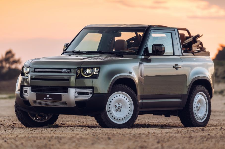 Новый Land Rover Defender превратили в роскошный кабриолет